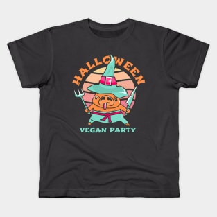 Halloween Vegan Party. Kids T-Shirt